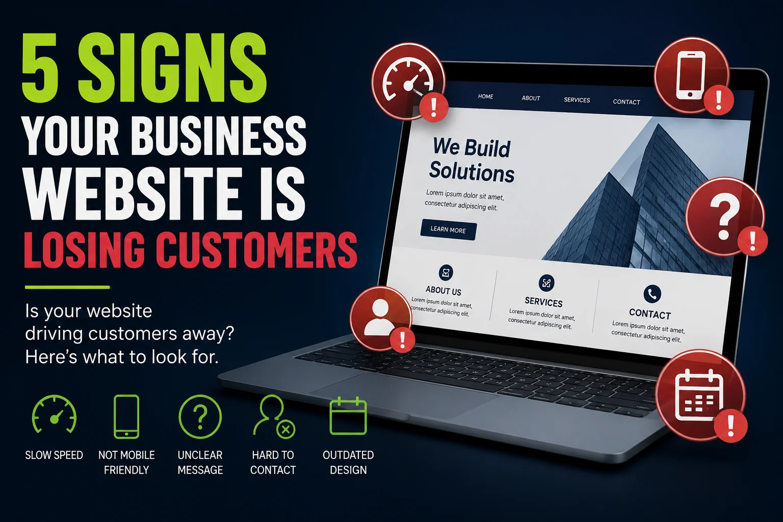 5 Signs Your Business Website Is Losing Customers